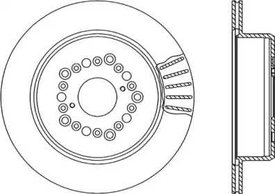 Тормозной диск (OPEN PARTS: BDR1568.20)