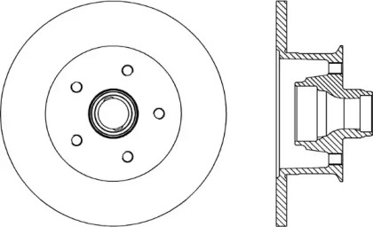 Тормозной диск (OPEN PARTS: BDR1576.10)