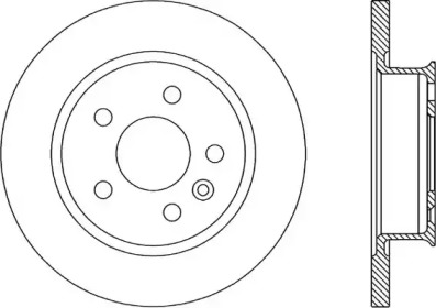 Тормозной диск (OPEN PARTS: BDR1590.10)