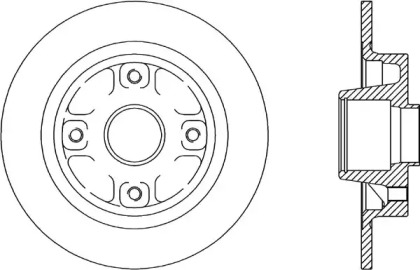 Тормозной диск (OPEN PARTS: BDR1607.10)