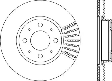 Тормозной диск (OPEN PARTS: BDR1613.20)