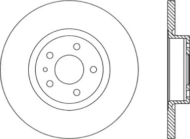 Тормозной диск (OPEN PARTS: BDR1661.10)