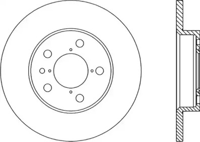 Тормозной диск (OPEN PARTS: BDR1662.10)