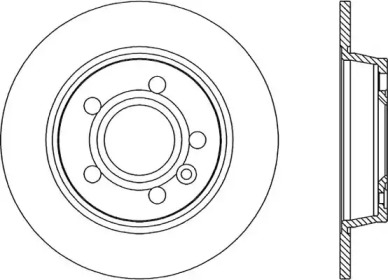 Тормозной диск (OPEN PARTS: BDR1677.10)