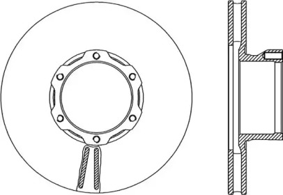 Тормозной диск (OPEN PARTS: BDR1702.20)