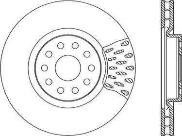 Тормозной диск (OPEN PARTS: BDR1737.20)