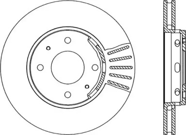 Тормозной диск (OPEN PARTS: BDR1738.20)