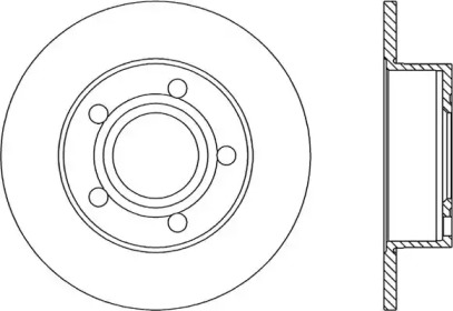 Тормозной диск (OPEN PARTS: BDR1742.10)