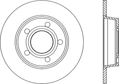 Тормозной диск (OPEN PARTS: BDR1743.10)