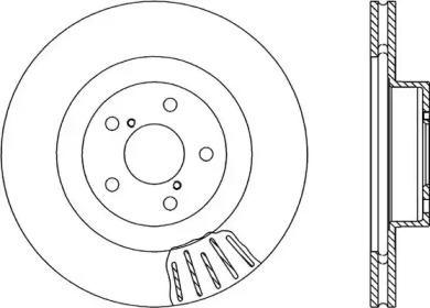 Тормозной диск (OPEN PARTS: BDR1819.20)