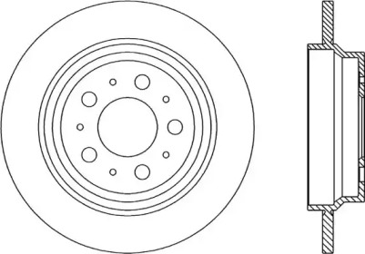 Тормозной диск (OPEN PARTS: BDR1847.10)