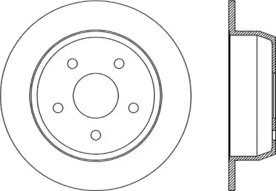 Тормозной диск (OPEN PARTS: BDR1862.10)