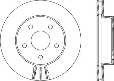 Тормозной диск (OPEN PARTS: BDR1917.20)