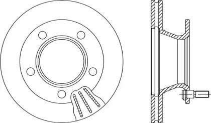 Тормозной диск (OPEN PARTS: BDR2004.20)