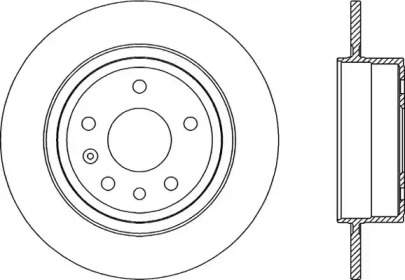 Тормозной диск (OPEN PARTS: BDR2035.10)