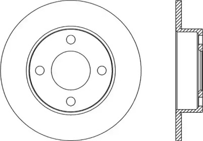 Тормозной диск (OPEN PARTS: BDR2045.10)