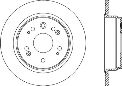 Тормозной диск (OPEN PARTS: BDR2050.10)