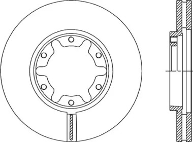 Тормозной диск (OPEN PARTS: BDR2051.20)