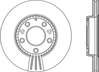 Тормозной диск (OPEN PARTS: BDR2135.20)