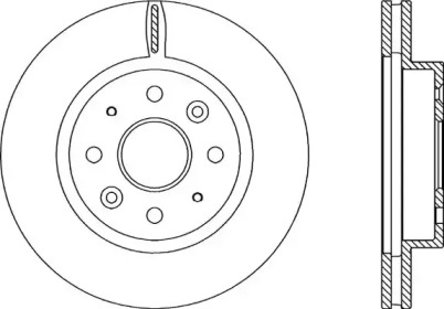 Тормозной диск (OPEN PARTS: BDR2210.20)