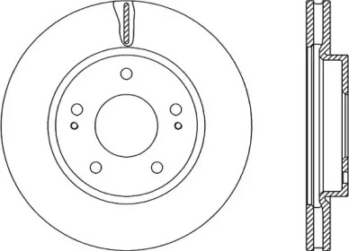 Тормозной диск (OPEN PARTS: BDR2237.20)