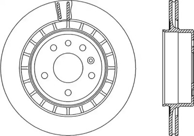 Тормозной диск (OPEN PARTS: BDR2242.20)