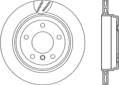 Тормозной диск (OPEN PARTS: BDR2243.20)