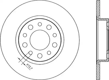 Тормозной диск (OPEN PARTS: BDR2248.10)