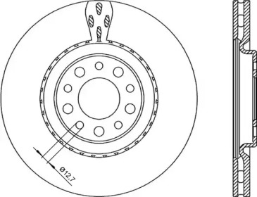 Тормозной диск (OPEN PARTS: BDR2254.20)