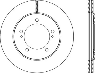 Тормозной диск (OPEN PARTS: BDR2273.20)