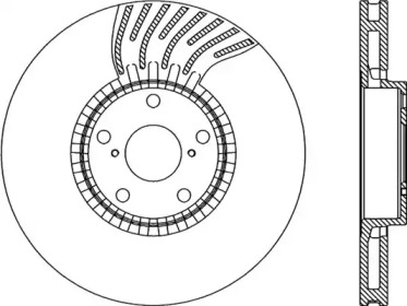 Тормозной диск (OPEN PARTS: BDR2284.20)