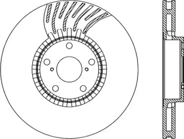 Тормозной диск (OPEN PARTS: BDR2285.20)