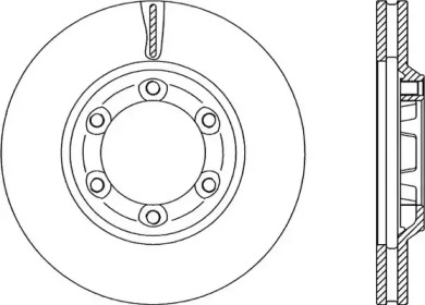 Тормозной диск (OPEN PARTS: BDR2286.20)