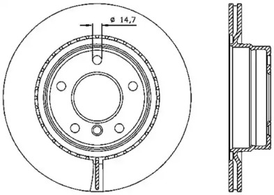 Тормозной диск (OPEN PARTS: BDR2334.20)