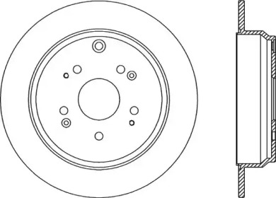 Тормозной диск (OPEN PARTS: BDR2343.10)