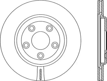 Тормозной диск (OPEN PARTS: BDR2358.20)