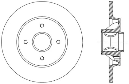 Тормозной диск (OPEN PARTS: BDR2387.30)