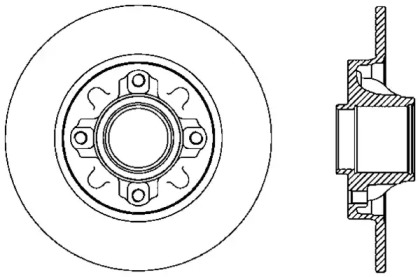 Тормозной диск (OPEN PARTS: BDR2388.10)