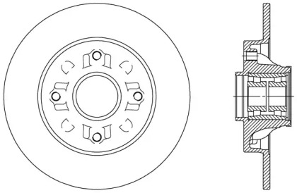 Тормозной диск (OPEN PARTS: BDR2388.30)