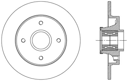 Тормозной диск (OPEN PARTS: BDR2510.30)