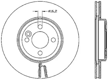 Тормозной диск (OPEN PARTS: BDR2530.20)