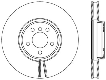 Тормозной диск (OPEN PARTS: BDR2543.20)