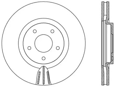 Тормозной диск (OPEN PARTS: BDR2550.20)