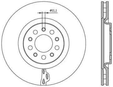 Тормозной диск (OPEN PARTS: BDR2562.20)