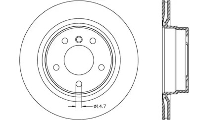 Тормозной диск (OPEN PARTS: BDR2624.20)