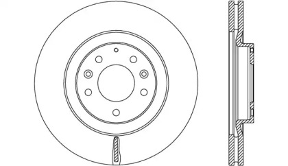 Тормозной диск (OPEN PARTS: BDR2684.20)