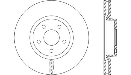 Тормозной диск (OPEN PARTS: BDR2687.20)