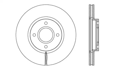 Тормозной диск (OPEN PARTS: BDR2688.20)