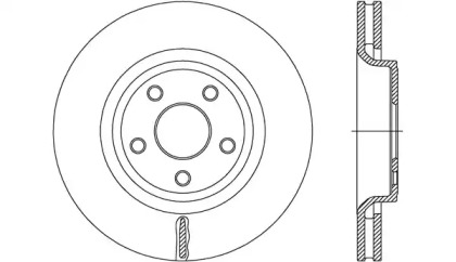 Тормозной диск (OPEN PARTS: BDR2712.20)