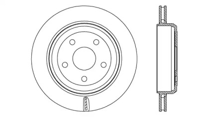 Тормозной диск (OPEN PARTS: BDR2713.20)